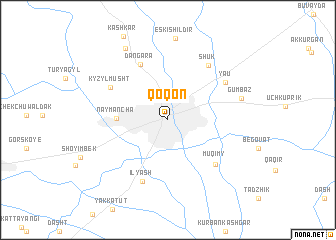 map of Qo‘qon