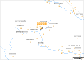 map of Qorāb