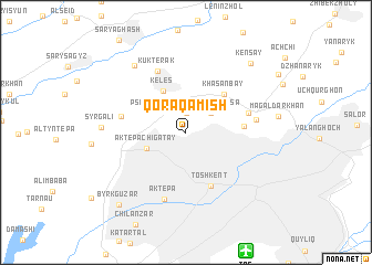 map of Qoraqamish