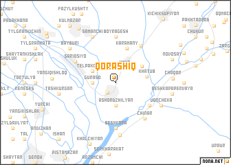 map of Qorashiq
