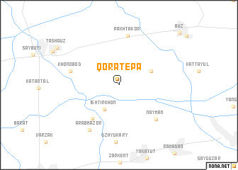 map of Qoratepa