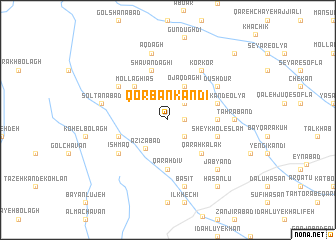 map of Qorbān Kandī