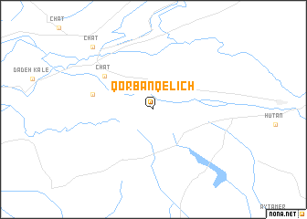 map of Qorbān Qelīch
