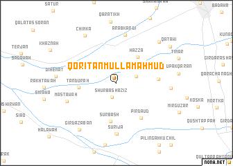 map of Qoritan Mullā Maḩmūd