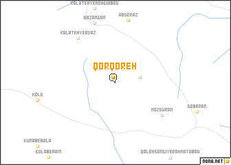 map of Qorqoreh