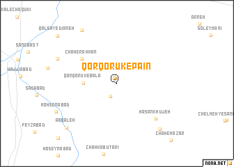 map of Qorqorūk-e Pā\