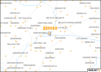 map of Qorveh