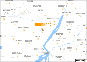 map of Qoşakǝnd