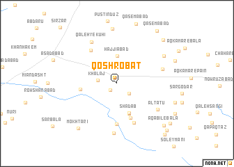 map of Qosh Robāţ