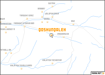 map of Qoshūn Qal‘eh