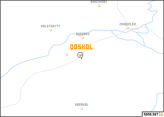 map of Qosköl