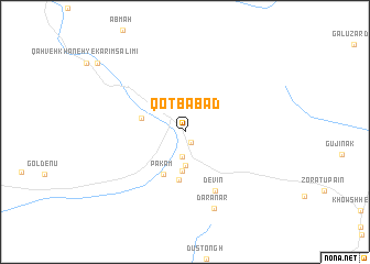 map of Qoţbābād