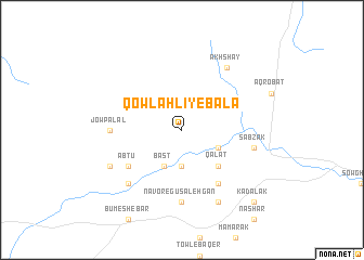 map of Qowlahlī-ye Bālā