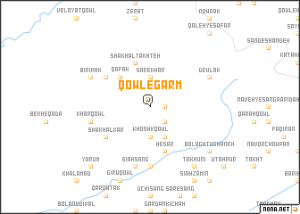 map of Qowl-e Garm