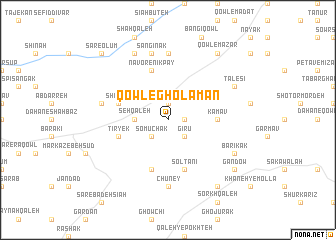 map of Qowl-e Gholāmān