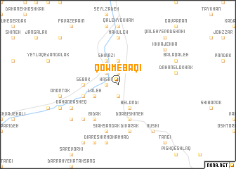 map of Qowm-e Bāqī