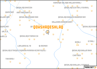 map of Qowshā Qeshlāq