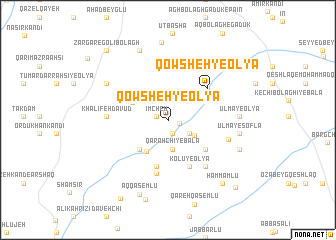 map of Qowsheh-ye ‘Olyā