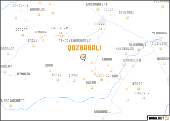 map of Qozbabalı