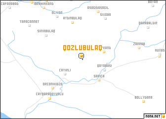 map of Qozlubulaq