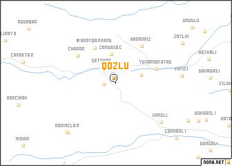 map of Qozlu