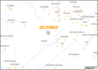 map of Qozrabān