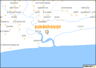 map of Qua Ibo Mission