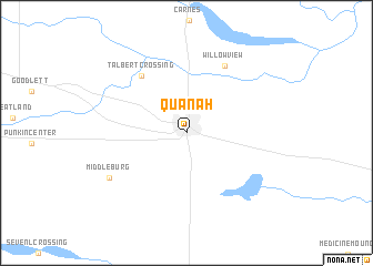 map of Quanah