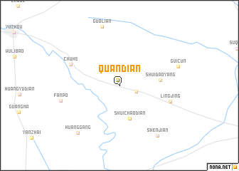 map of Quandian