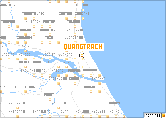 map of Quảng Trach