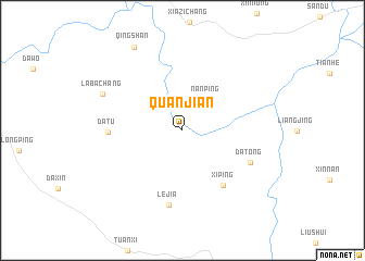 map of Quanjian