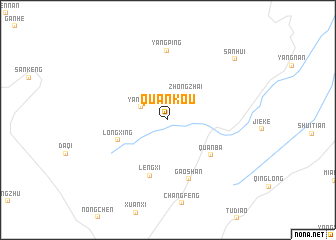 map of Quankou