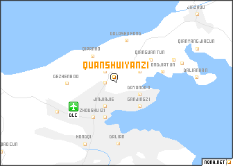 map of Quanshuiyanzi