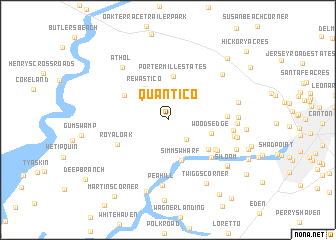 map of Quantico