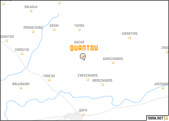 map of Quantou