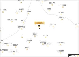 map of Quanxi