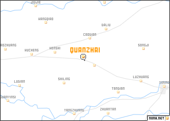 map of Quanzhai