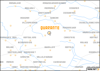 map of Quarante