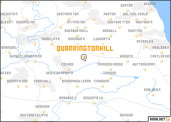 map of Quarrington Hill