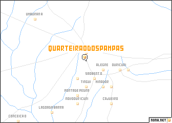 map of Quarteirão dos Pampas