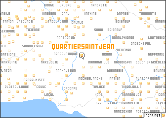 map of Quartier Saint-Jean