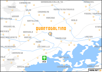 map of Quarto dʼAltino