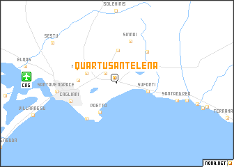 map of Quartu SantʼElena