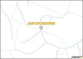 map of Quatorze de Maio