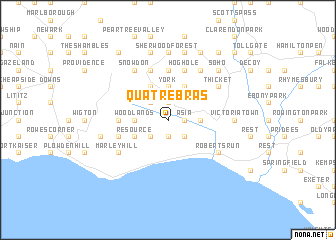 map of Quatre Bras