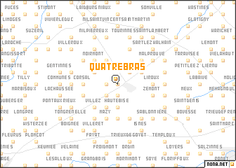 map of Quatre-Bras