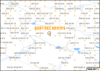 map of Quatre Chemins