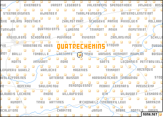 map of Quatre Chemins