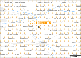 map of Quatre Vents