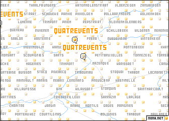 map of Quatre Vents